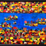 oil colour | autumn river