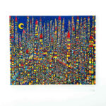 油彩画 | 夜のまち