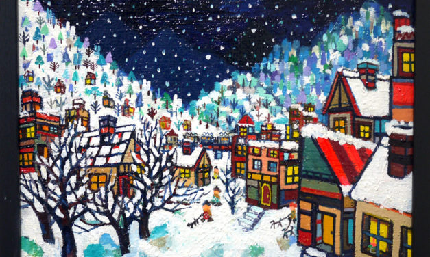 Oil colour | SNOWY CITY