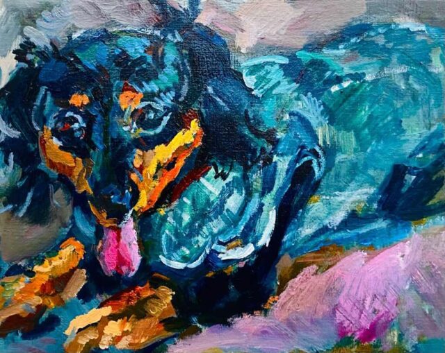 現代アート　油絵 Amazon｜現代アートカラフルな落書きポップアートキャンバス絵画思考猿