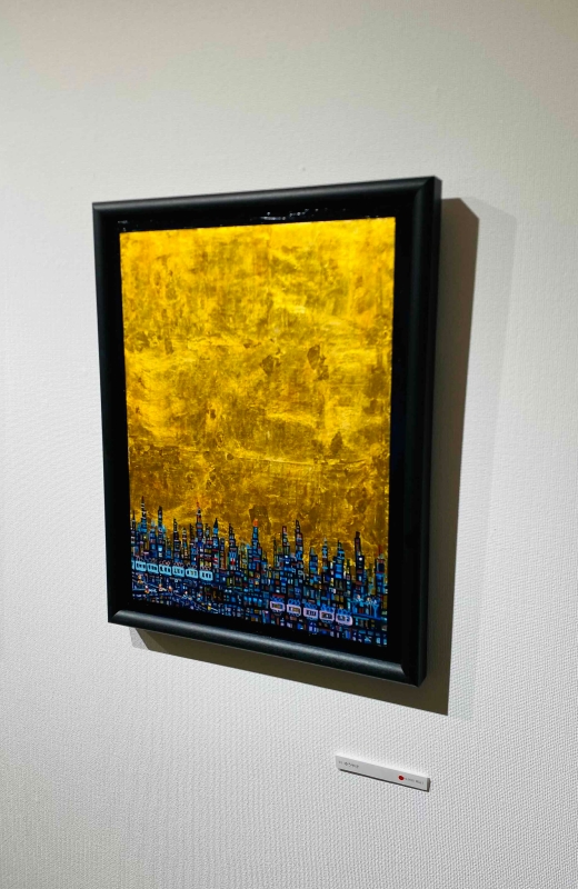 「家 2」 油彩 油絵 木製パネルに油彩 現代美術 oil on board 絵 家 2」 油彩 油絵 木製パネルに油彩 現代美術 oil on board 絵 家 2