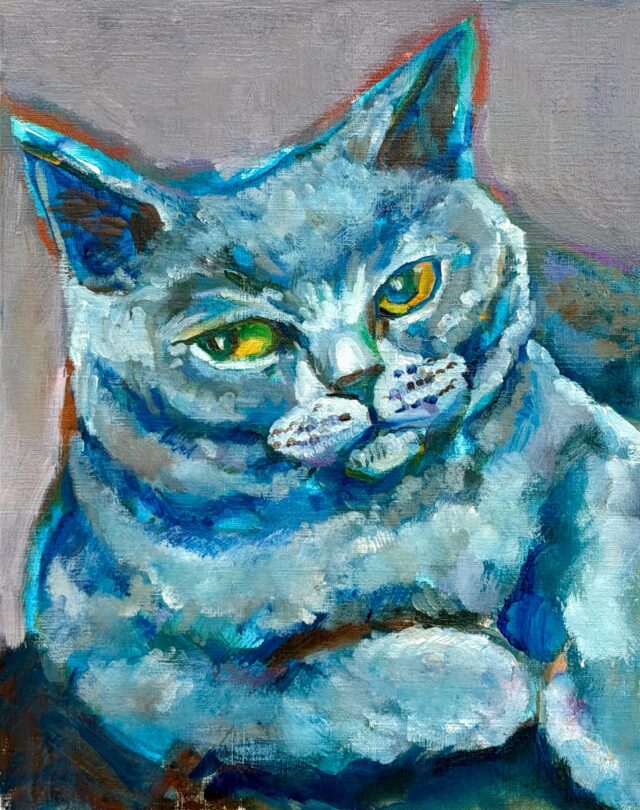 油彩画 | white tiger | Taro Otani | Official site