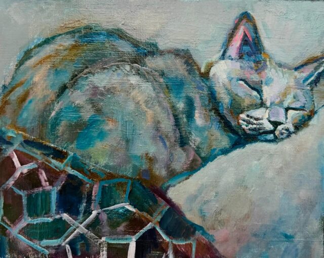 油彩画 | white tiger | Taro Otani | Official site
