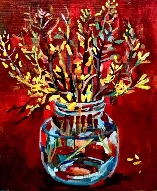 希少 古画 刀根広篤 「DSCF 0083」 油彩画 抽象画約 10号 油彩画 | 菜の花 | Taro Otani | Official site