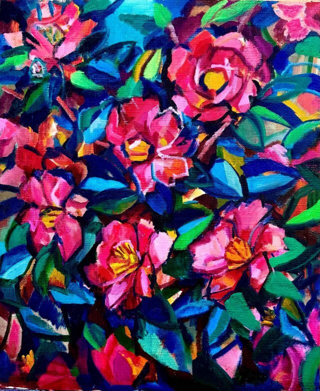 油絵 油彩 「木 No.8」パネルに油彩 oil on board 現代美術 絵 油彩画 | Gamer | Taro Otani | Official site