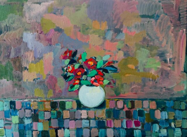 油彩画 | LAKESIDE HOUSE | Taro Otani | Official site